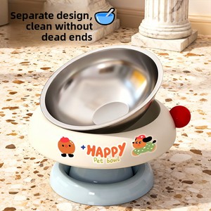 Comedero elevado antideslizante para gatos con diseño de helado, que protege el cuello y evita la formación de manchas negras en la <span class=keywords><strong>barbilla</strong></span>. - Product Image 3