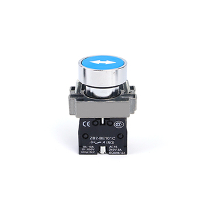 XB2-BA3361 22mm 1NO फ्लैट वसंत वापसी Latching स्वयं ताला Resetting निशान के साथ क्षणिक बंद शुरू प्लास्टिक पुश बटन swith - Product Image 2