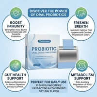 Ausreson Probiotiques Vaginaux pour Femme, Comprimés Oraux Dissolvables pour la Digestion Intestinale, Compléments de Santé, Film Dissolvable Oral Probiotique