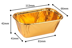 Bandeja de pan Revestimiento de molde de papel Revestimiento para hornear pasteles Pan Panadería Pastelería Cupcake Barco Taza de papel Mini Pastel Pan Foil Liner Desechable - Product Image 5