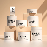 Pot en plastique blanc PET de haute qualité pour soins capillaires, 100 ml, 150 ml, 250 ml, 300 ml, avec impression de logo personnalisée pour l'emballage des après-shampoings