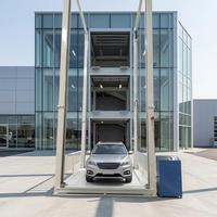 Équipement d'ascenseur de garage pour voitures, plateforme élévatrice hydraulique pour stationnement automobile, élévateur vertical à quatre poteaux pour voitures