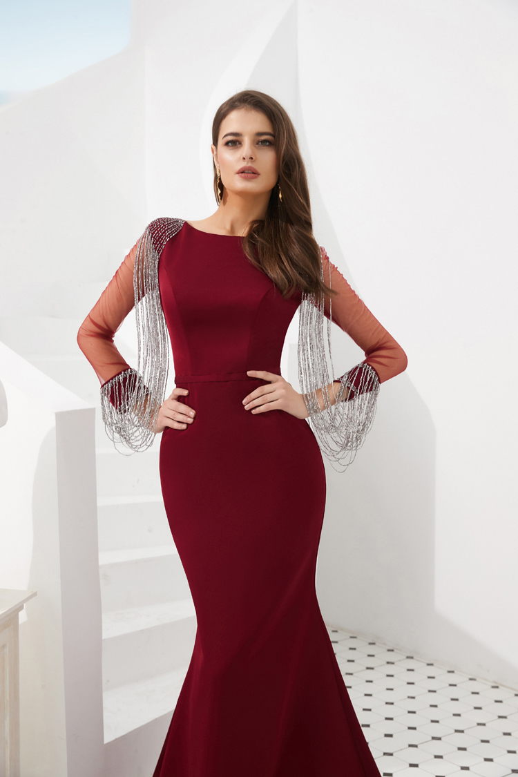 long sleeve winter maxi dress Green Wool Maxi Dress – Women’s Long Sleeve Winter Fit and Flare Green / XS main image 1