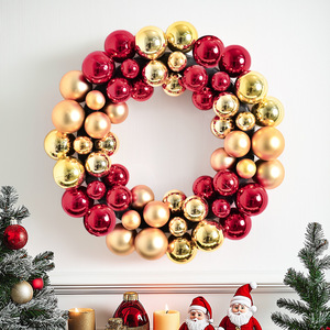 Guirlande <span class=keywords><strong>de</strong></span> boules électroplaquées colorées faites à la main, décoration <span class=keywords><strong>de</strong></span> <span class=keywords><strong>Noël</strong></span>, ornement mural lumineux pour une utilisation en intérieur/extérieur à la maison et à l'hôtel - Product Image 1