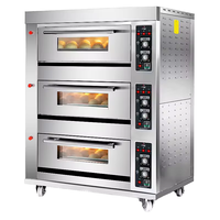Four à eau commercial en acier inoxydable pour la cuisson, 1/2/4/6/9 plateaux, pour boulangerie, machines de transformation alimentaire et de boissons, état neuf