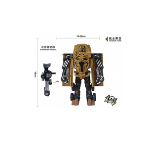 Encantador Juego de Juguetes de Caballero de Armadura Pesada de Plástico Camuflado, Modelo Guerrero Convertible Manual, Transformable, Interactivo para Niños - Product Image 1