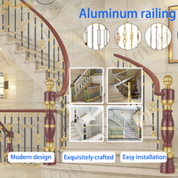 Vente en gros d'usine Foshan Balustrades de balcon Rampe d'escalier Escaliers droits en spirale de conception personnalisée noirs