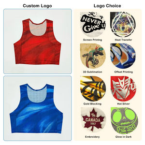 Camisole de sport pour femme de haute qualité, courte, douce, col rond, sans manches, avec paillettes, 100% coton, séchage rapide, pour la course à pied, la salle de sport - Product Image 3