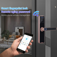 Elock Es242f Auto Cerradura Wifi Hoofddeurslot Palmader Touchscreen Toetsenbord Slimme Elektrische Beveiliging Aluminium Slimme Sloten