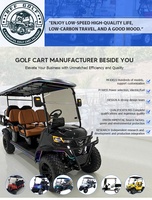 BFF Kepler 6 places tout-terrain véhicule de tourisme électrique nouveau produit Camouflage batterie au lithium chariot de golf 48v chariot de golf électrique