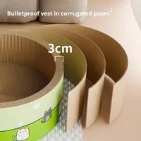 Griffoir-lit pour chat extra-large, durable, toutes saisons, en carton ondulé, résistant à l'usure et qui n'abîme pas les griffes