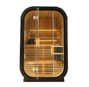 Sauna de Vapor Interior de Madera Sólida de Cedro Rojo Ecológica y de Calentamiento Rápido, para 1-2 Personas, Alivio del Dolor, Purificación Corporal, 3 Años de Garantía - Product Image 4