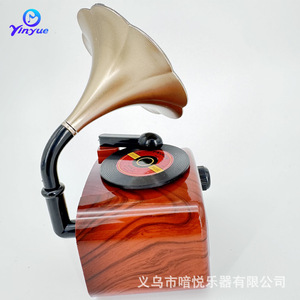 Yinyue Gramophone <b>Music</b> <b>Box</b> Plastic Rotating Home Decor Gift Item - Product Image 4