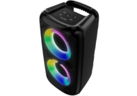 Altavoz Hy3317 con LED RGB, Carcasa de Plástico, Batería Recargable, Ideal para Fiestas al Aire Libre y Karaoke