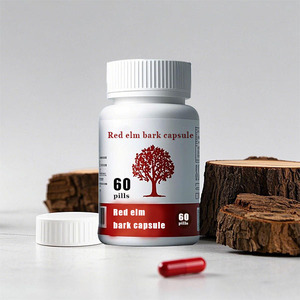 Oem Màu Đỏ ELM vỏ cây chiết xuất viên nang nhà máy bán buôn trơn ELM vỏ cây bột ở dạng viên nang - Product Image 2