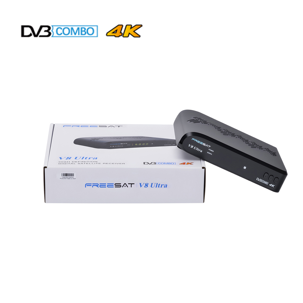 Новый цифровой спутниковый приемник FREESAT V8 ULTRA 4K DVB-S/S2/S2X,DVB + T/T2/ISDB-T/кабель (J.83A/C)/ATSC-C(J.83B) комбо приставка