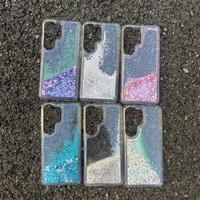 Casing HP Transparan Lembut TPU PC dengan Glitter Pasir Mewah untuk Samsung Galaxy S26 S25 S24 S23 S22 Plus Ultra A17