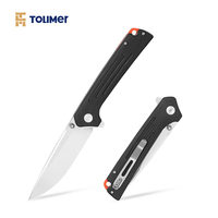Couteau de poche tactique de camping personnalisé DIY en acier inoxydable D2, couteau pliant de survie de haute qualité avec manche G10, OEM