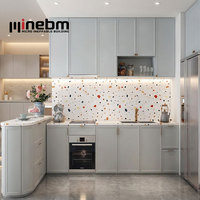 Meubles de cuisine en bois massif, armoires de cuisine modulaires, armoires de cuisine et armoires de salle de bain