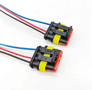 4Pin Araba Su Geçirmez Erkek Dişi Amp Konnektör Teli Oto Otomotiv Elektrik Konnektörü Oto Kablo Demeti - Product Image 4