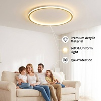 Plafonnier LED en acrylique - Éclairage LED pour la pièce, télécommande, gradation trois couleurs, chambre à coucher, salon, directement de l'usine, OEM/ODM