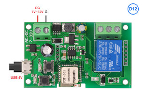 EWeLink Commutateur WiFi d'accès aux portes de <span class=keywords><strong>maison</strong></span> intelligente Module de relais sans fil à verrouillage automatique DC7v DC12V DC24V Alexa/<span class=keywords><strong>Google</strong></span> 10A - Product Image 2