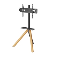 Desain terbaru berdiri bebas Modern kuda-kuda putar Studio TV Tripod berdiri lantai untuk 32 sampai 65 inci layar LCD LED
