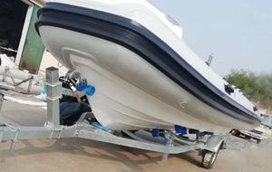 Remolque de barco de aluminio de 14 pies Remolque de barco inflable Remolque de jet ski doble galvanizado Aluminio - Product Image 5