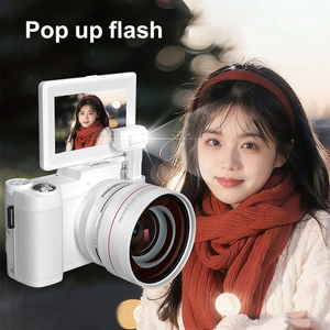 กล้องดิจิตอล Retro 5K วิดีโอ Full HD หน้าจอพลิกขึ้นขนาด 3.0 นิ้ว สำหรับ Vlogging พร้อมออโต้โฟกัส Wifi ไฟฉายแบบยืดหดได้ Retro 5K Digit - Product Image 4