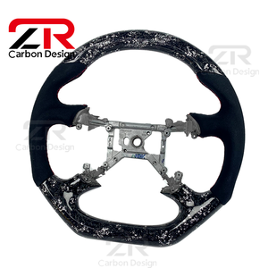 Volant sport personnalisé en cuir véritable et fibre de carbone forgé<span class=keywords><strong>e</strong></span> pour <span class=keywords><strong>Ford</strong></span> <span class=keywords><strong>Mustang</strong></span> Shelby <span class=keywords><strong>GT</strong></span> - Product Image 2