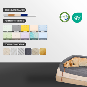 أسرة أريكة فاخرة للحيوانات الأليفة والقط وسادة مخصصة للكلب مقاوم للماء غطاء قابل للإزالة OEM ODM - Product Image 5