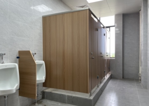 Chống nước chống phá hoại nhỏ gọn Laminate Board nhà vệ sinh tủ phân phối nóng phân vùng văn phòng - Product Image 5