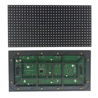 P10 320x160mm modul layar LED tahan air luar ruangan dinding Video iklan HD dengan peringkat IP65 untuk animasi