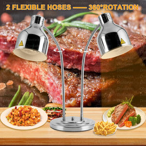 <span class=keywords><strong>Bas</strong></span> prix en gros équipement de <span class=keywords><strong>Buffet</strong></span> hôtel support de lampe chauffante luxe Table Top lumière chauffe-aliments acier inoxydable lumière chauffante - Product Image 4