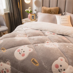 Bán Buôn Thanh Lịch Thoải Mái Nữ Hoàng Chăn Dày Sherpa-Ủng Hộ Cao Cấp Chất Lượng Mùa Đông Comforter In Mô Hình Giường Khách Sạn Sử Dụng - Product Image 6