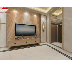 Losas de ónix de chapa de piedra, hoja de losa grande de ónix pulido en caliente translúcido, combinación de <span class=keywords><strong>libro</strong></span>, diseño de pared retroiluminado de ónix de madera marrón - Product Image 5