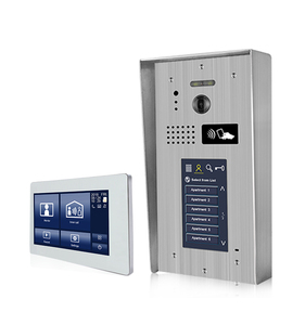 7 inch HD cảm ứng màn hình có dây Interphone IP <span class=keywords><strong>intercom</strong></span> chuông cửa hỗ trợ IC ID mật khẩu Thẻ mở khóa - Product Image 6
