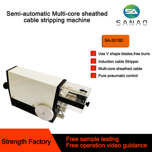 Mini Multi-core Sheathed Cable Stripping Machine Cable <strong>Wire</strong> <strong>Stripper</strong> Pneumatic <strong>Wire</strong> Stripping Machine for AWG14 - AWG32 - Product Image 3