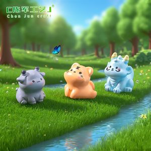 ตุ๊กตา<span class=keywords><strong>การ์ตูน</strong></span>น่ารัก <span class=keywords><strong>นั่ง</strong></span> รูปปั้นจิ๋ว 12 นักษัตรจีน ของตกแต่ง DIY ของประดับตกแต่งโต๊ะทำงานและรถยนต์ - Product Image 5