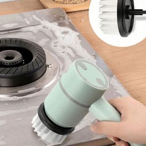 Electric Plastic Kitchen Cleaning Brush Nylon Bristles Multi-functional USB Rechargeable Rotary Scrubber Eco-friendly Cleaning - Product Image 6