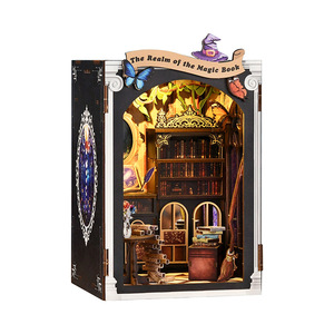 Kit DIY Maison Magique <span class=keywords><strong>Miroir</strong></span>-<span class=keywords><strong>Livre</strong></span>, Support de <span class=keywords><strong>Livre</strong></span> Maison, Modèle Miniature Fait Main, Puzzle 3D - Product Image 5