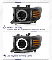 Pièces détachées automobiles, anneau de phare de voiture FQD71, phare de conversion, lumières LED d'origine, 8000 lumens, 6000K pour Land Cruiser LC75