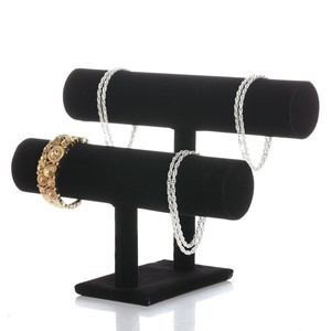 Expositor de pulseras de tres niveles, de gamuza, para <span class=keywords><strong>relojes</strong></span>, joyas y accesorios, con diseño empalmado. - Product Image 4