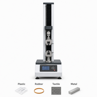 Máquina Universal de Ensayo de Tracción de Columna Única 5000N, Probador de Resistencia de Materiales para Plástico, Caucho, Textil, Película, Control por PC