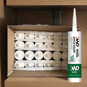 Scellant <span class=keywords><strong>acrylique</strong></span> monocomposant à haute adhérence - Multi-usages, imperméable pour la construction en métal/bois/plastique, <span class=keywords><strong>cartouche</strong></span> en plastique de 300 ml - Product Image 1