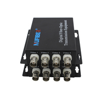 Convertisseur vidéo 4 canaux, AHD/TVI/CVI 2MP 1080P Signal numérique de la caméra vers DVR,HD 1080P Câble coaxial Fibre Video Transceiver