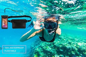 Ensemble de sacs étanches personnalisés avec logo d'usine, pochette pour téléphone portable, sac banane étanche pour téléphone portable, idéal pour la natation - Product Image 2
