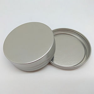 Fabriek Hoge Kwaliteit 2Oz Zilveren Schroefdeksel Ondiepe Ronde Tweedelige Metalen Blikken Doos Voor Verpakking - Product Image 3