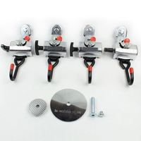 Kit complet de fixation de ceinture de siège pour fauteuil roulant, composé de 4 tracteurs + 1 courroie de tour, pour fauteuil roulant, pouces