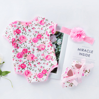 Nouveaux Vêtements Bébé Fille Tenues Bébé Enfants 0-2 Ans Grenouillère Princesse sans Manches pour l'Été